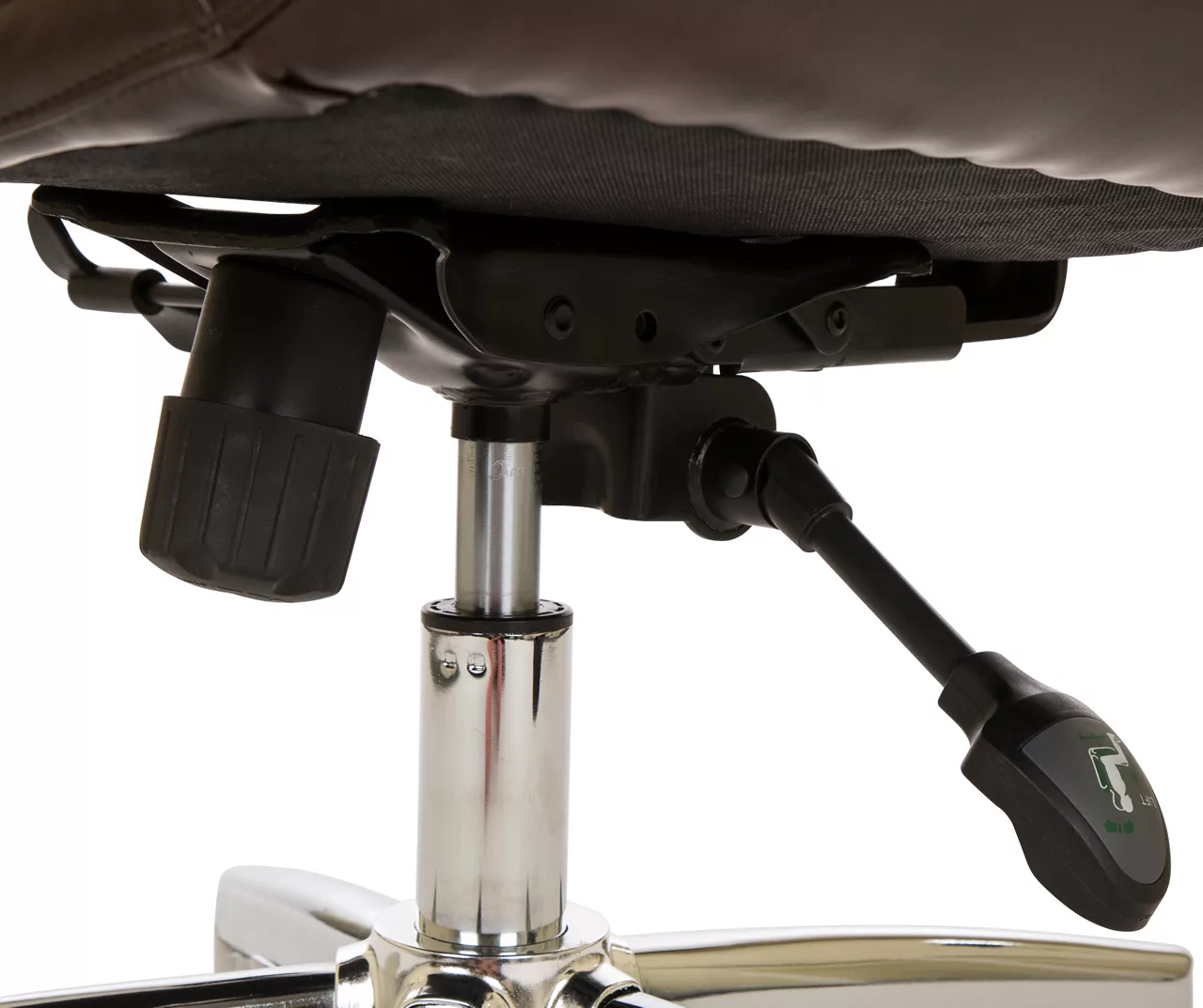 Dark Brown Mid-Century Modern Faux Leather Executive Office Chair - Ergonomic Design, Comfort & Style - Image 6