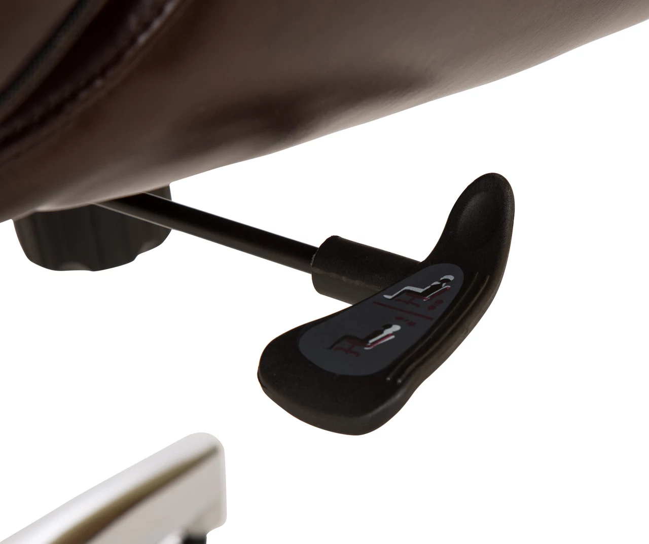 Dark Brown Mid-Century Modern Faux Leather Executive Office Chair - Ergonomic Design, Comfort & Style - Image 7