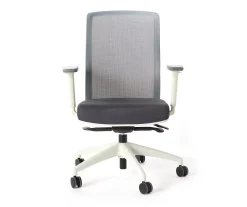 Atto Off-White & Gray Modern Office Chair – Ergonomic Design for Comfort & Style